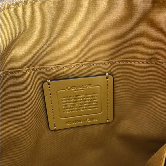 Coach Yellow Leather Women's Bag - Picture 6 of 15